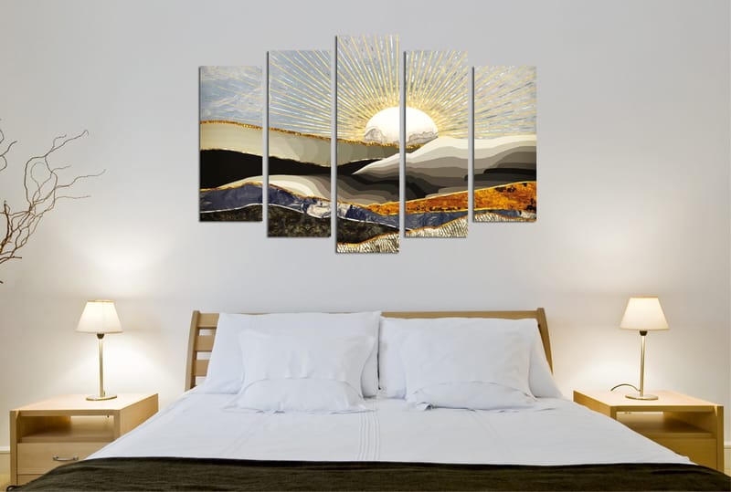 Koristeellinen Canvastaulu 5-os 70x20 cm - Monivärinen - Sisustustuotteet - Taulu & taide - Canvas-taulu