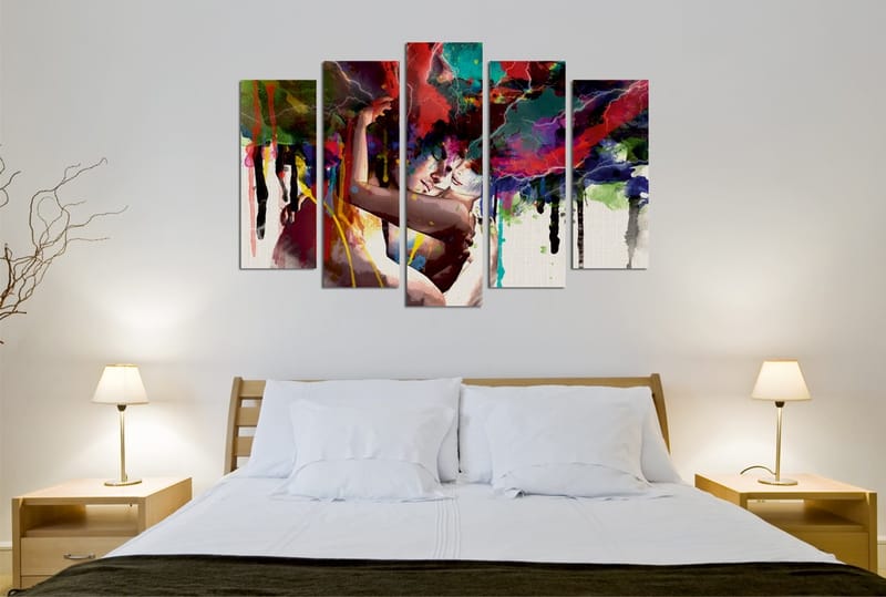 Koristeellinen Canvastaulu 5-os 70x20 cm - Monivärinen - Sisustustuotteet - Taulu & taide - Canvas-taulu