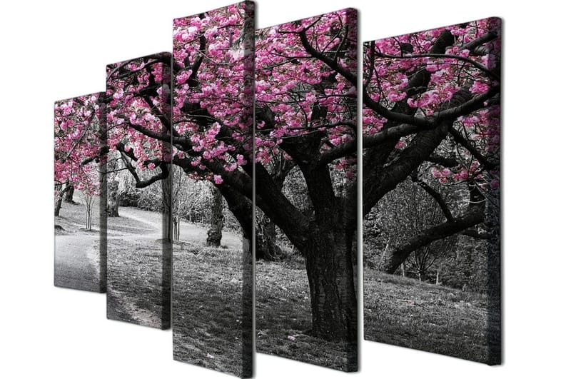 Koristeellinen Canvastaulu 5-os 70x20 cm - Monivärinen - Sisustustuotteet - Taulu & taide - Canvas-taulu