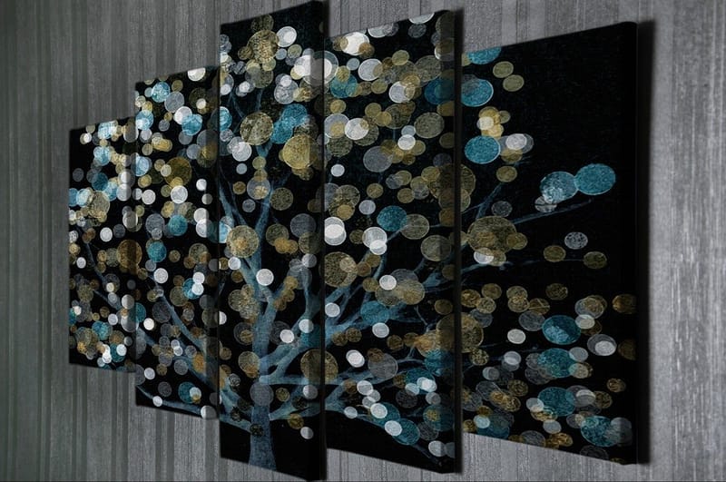 Koristeellinen Canvastaulu 5-os 70x20 cm - Monivärinen - Sisustustuotteet - Taulu & taide - Canvas-taulu