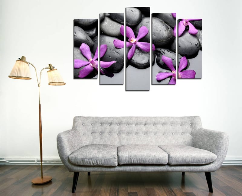 Koristeellinen Canvastaulu 5-os 70x20 cm, Monivärinen