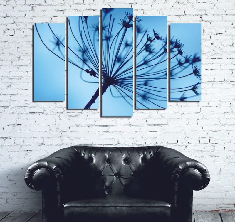 Koristeellinen Canvastaulu 5-os 70x20 cm, Monivärinen