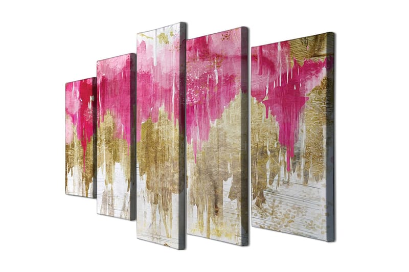 Koristeellinen Canvastaulu 5-os 70x20 cm, Monivärinen