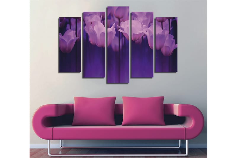 Koristeellinen Canvastaulu 5-os 70x20 cm, Monivärinen