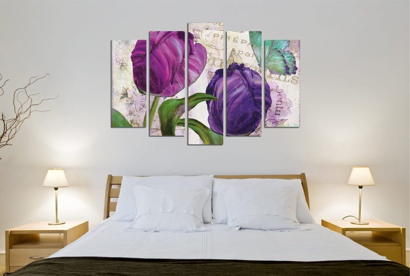 Koristeellinen Canvastaulu 5-os 70x20 cm, Monivärinen