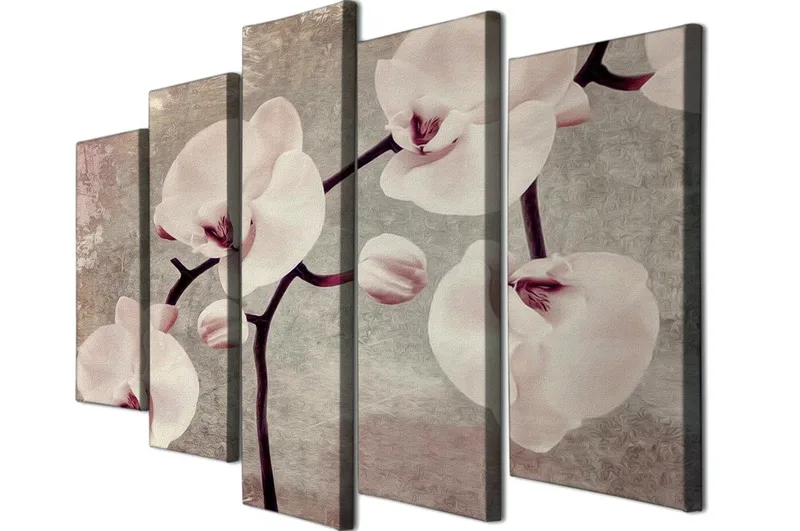 Koristeellinen Canvastaulu 5-os 70x20 cm - Monivärinen - Sisustustuotteet - Taulu & taide - Canvas-taulu