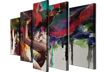 Koristeellinen Canvastaulu 5-os 70x20 cm - Monivärinen - Sisustustuotteet - Taulu & taide - Canvas-taulu