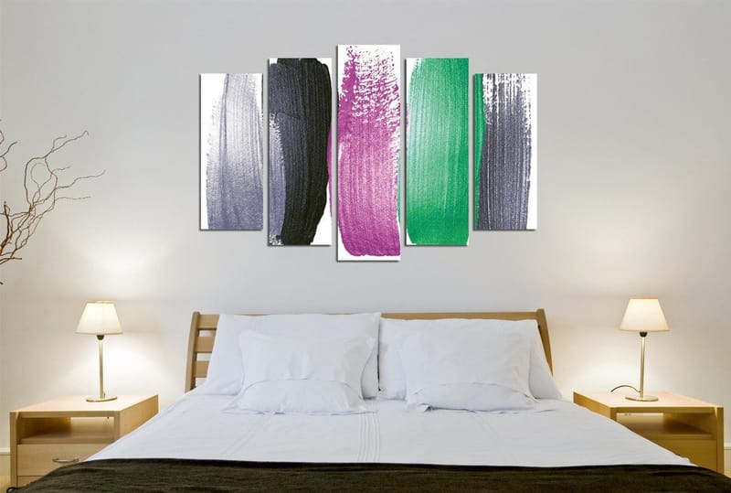 Koristeellinen Canvastaulu 5-os 70x20 cm, Monivärinen