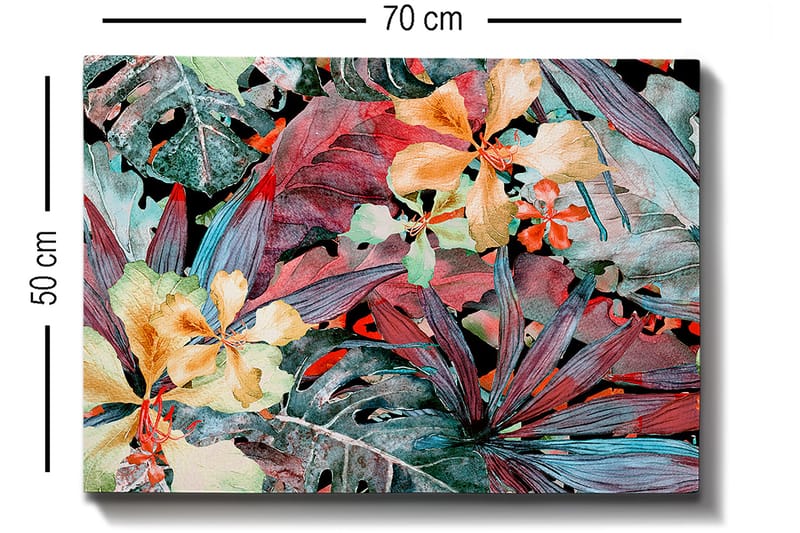 Koristeellinen Canvastaulu 50x70 cm - Monivärinen - Sisustustuotteet - Taulu & taide - Canvas-taulu