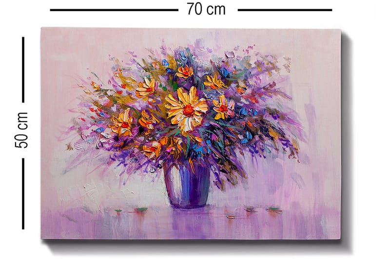 Koristeellinen Canvastaulu 50x70 cm - Monivärinen - Sisustustuotteet - Taulu & taide - Canvas-taulu