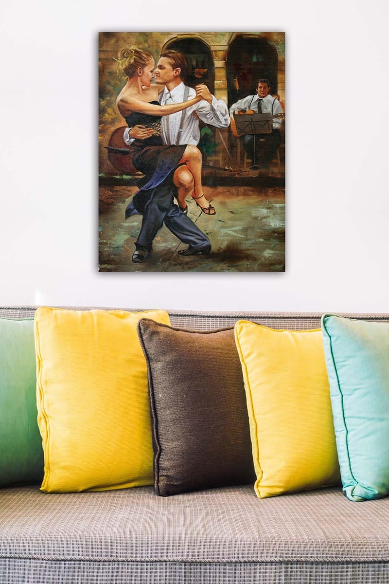 Koristeellinen Canvastaulu 50x70 cm - Monivärinen - Sisustustuotteet - Taulu & taide - Canvas-taulu