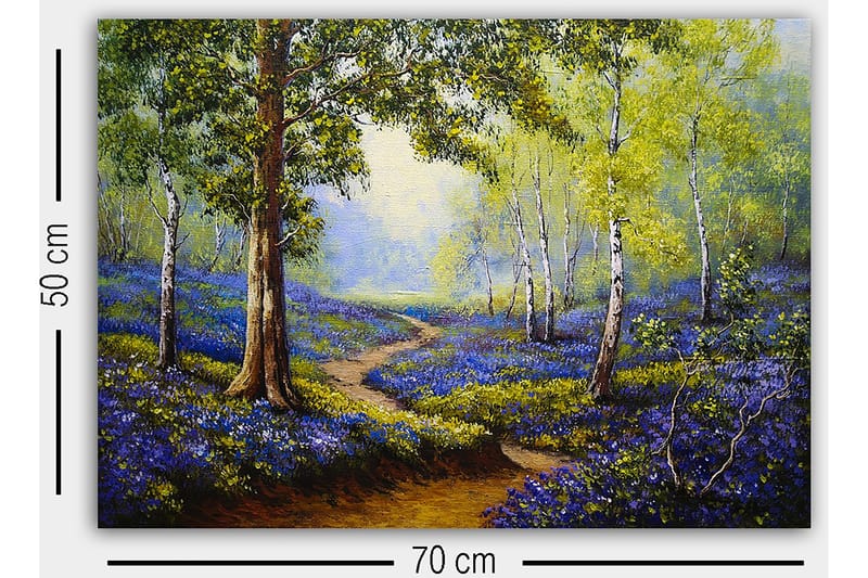 Koristeellinen Canvastaulu 50x70 cm - Monivärinen - Sisustustuotteet - Taulu & taide - Canvas-taulu