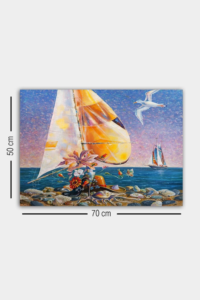 Koristeellinen Canvastaulu 50x70 cm - Monivärinen - Sisustustuotteet - Taulu & taide - Canvas-taulu