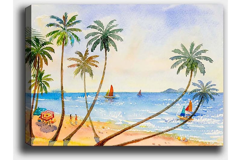 Koristeellinen Canvastaulu 50x70 cm - Monivärinen - Sisustustuotteet - Taulu & taide - Canvas-taulu