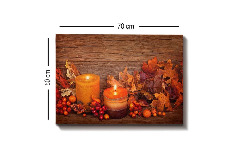 Koristeellinen Canvastaulu 50x70 cm - Monivärinen - Sisustustuotteet - Taulu & taide - Canvas-taulu