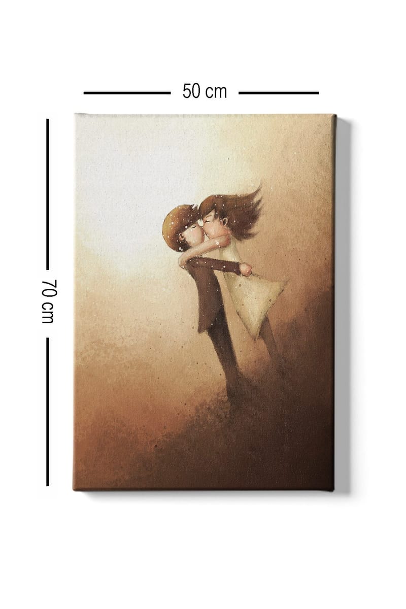 Koristeellinen Canvastaulu 50x70 cm - Monivärinen - Sisustustuotteet - Taulu & taide - Canvas-taulu