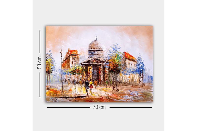 Koristeellinen Canvastaulu 50x70 cm - Monivärinen - Sisustustuotteet - Taulu & taide - Canvas-taulu