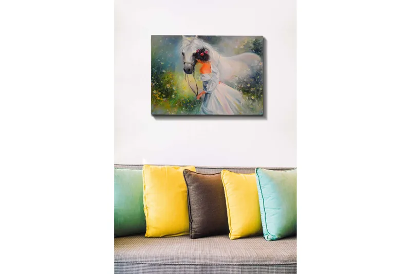 Koristeellinen Canvastaulu 50x70 cm - Monivärinen - Sisustustuotteet - Taulu & taide - Canvas-taulu