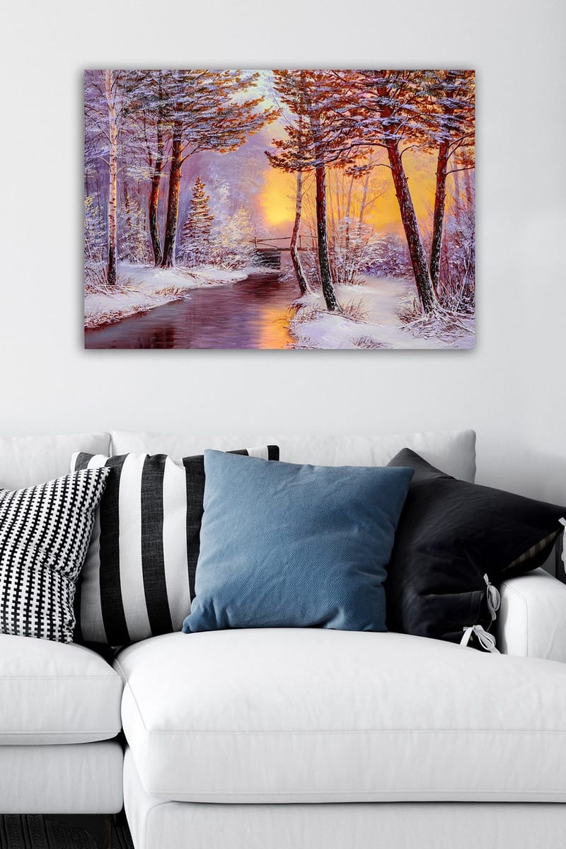 Koristeellinen Canvastaulu 50x70 cm - Monivärinen - Sisustustuotteet - Taulu & taide - Canvas-taulu