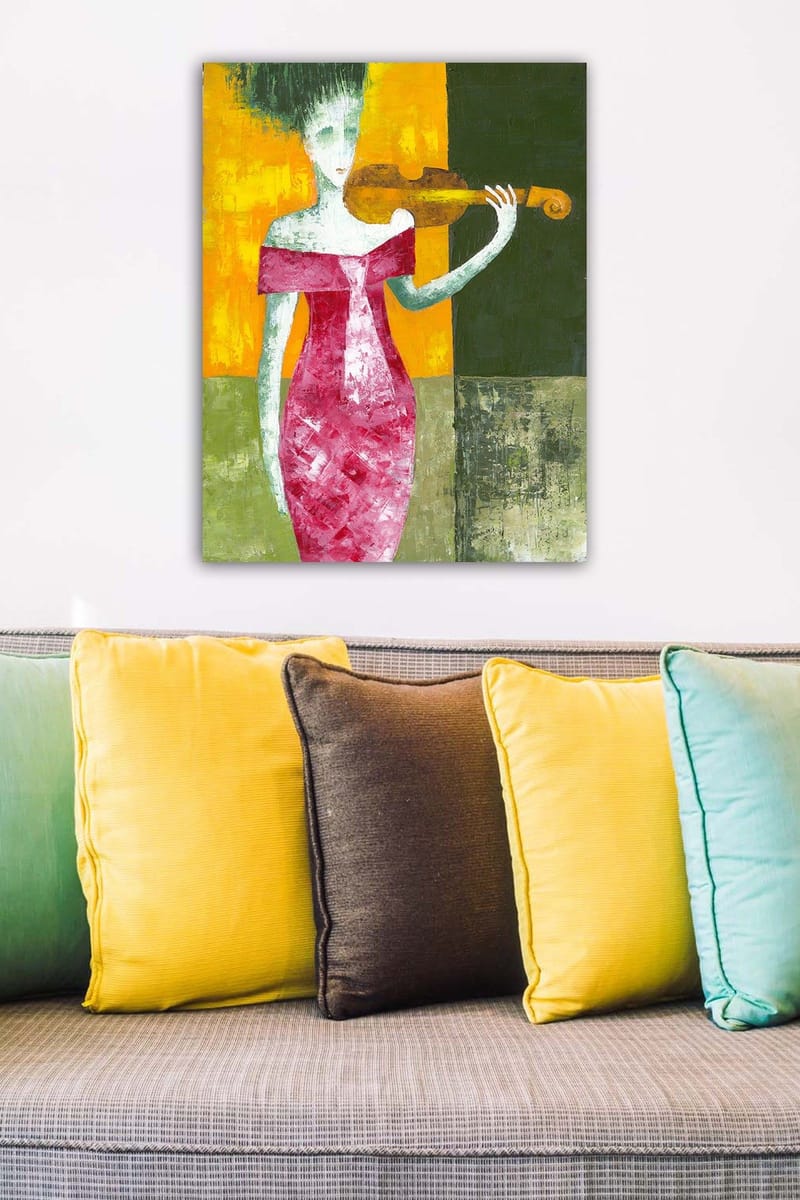 Koristeellinen Canvastaulu 50x70 cm - Monivärinen - Sisustustuotteet - Taulu & taide - Canvas-taulu