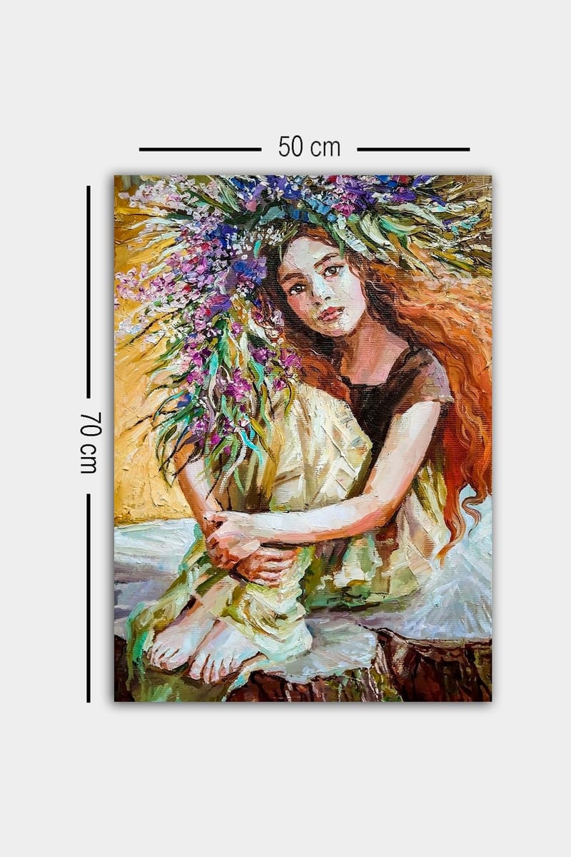 Koristeellinen Canvastaulu 50x70 cm - Monivärinen - Sisustustuotteet - Taulu & taide - Canvas-taulu