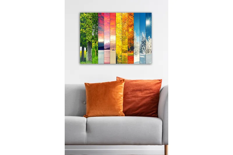 Koristeellinen Canvastaulu 50x70 cm - Monivärinen - Sisustustuotteet - Taulu & taide - Canvas-taulu