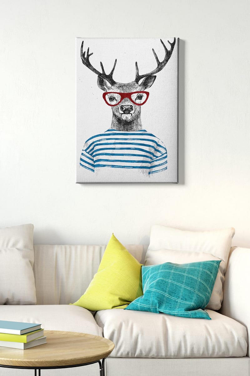 Koristeellinen Canvastaulu 50x70 cm - Monivärinen - Sisustustuotteet - Taulu & taide - Canvas-taulu