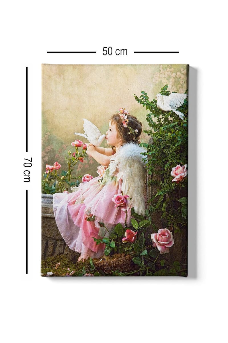 Koristeellinen Canvastaulu 50x70 cm - Monivärinen - Sisustustuotteet - Taulu & taide - Canvas-taulu