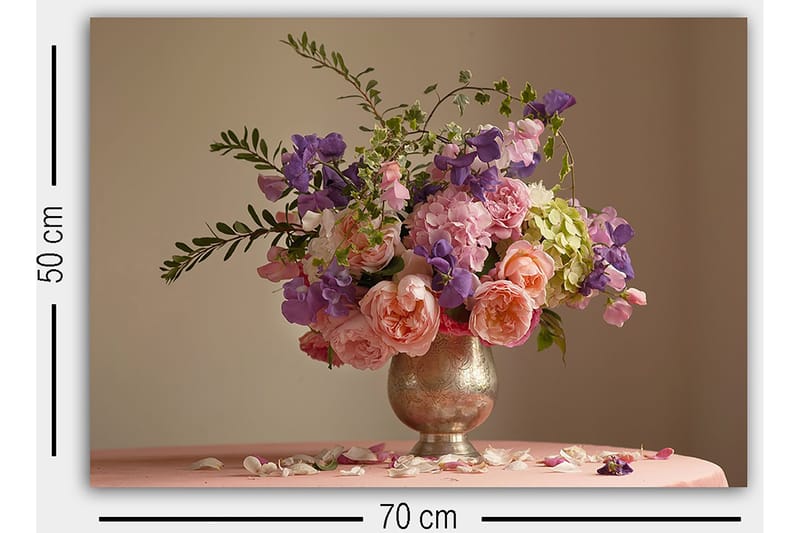 Koristeellinen Canvastaulu 50x70 cm - Monivärinen - Sisustustuotteet - Taulu & taide - Canvas-taulu