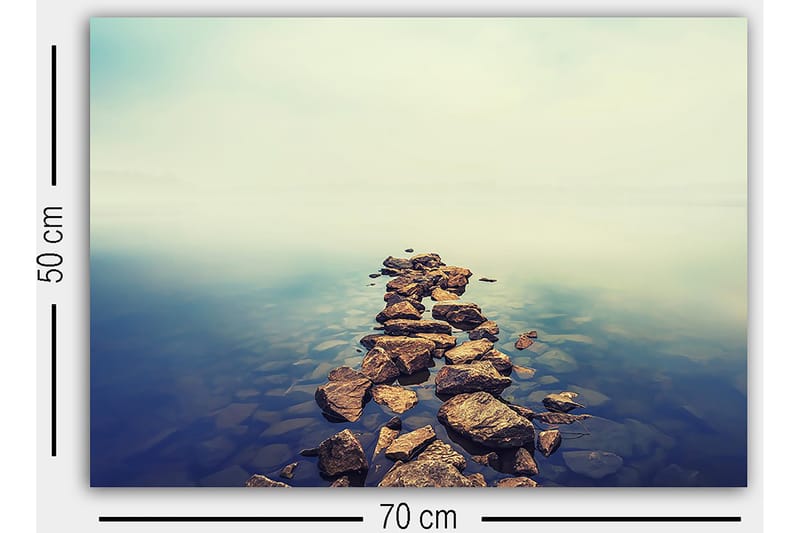 Koristeellinen Canvastaulu 50x70 cm - Monivärinen - Sisustustuotteet - Taulu & taide - Canvas-taulu