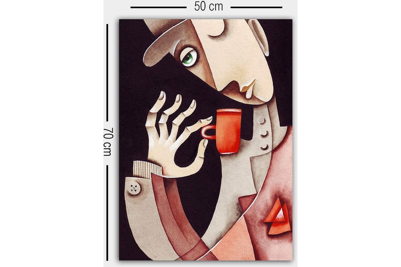 Koristeellinen Canvastaulu 50x70 cm - Monivärinen - Sisustustuotteet - Taulu & taide - Canvas-taulu