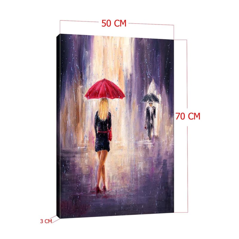 Koristeellinen Canvastaulu 50x70 cm - Monivärinen - Sisustustuotteet - Taulu & taide - Canvas-taulu