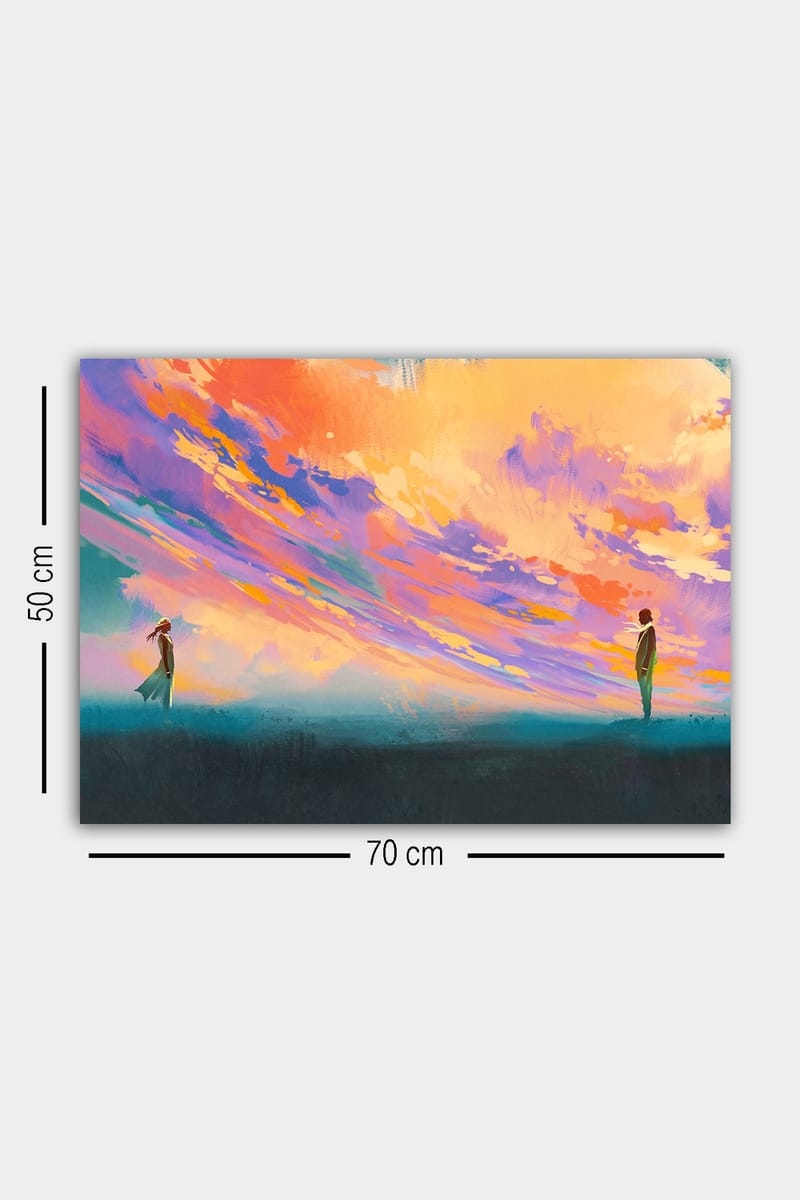 Koristeellinen Canvastaulu 50x70 cm - Monivärinen - Sisustustuotteet - Taulu & taide - Canvas-taulu