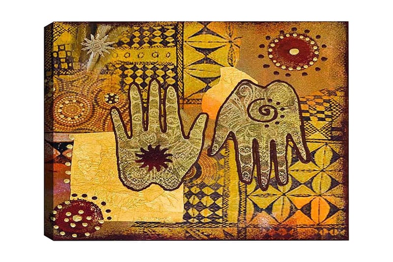 Koristeellinen Canvastaulu 50x70 cm - Monivärinen - Sisustustuotteet - Taulu & taide - Canvas-taulu