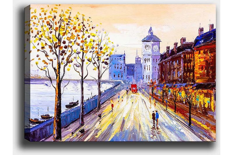 Koristeellinen Canvastaulu 50x70 cm - Monivärinen - Sisustustuotteet - Taulu & taide - Canvas-taulu