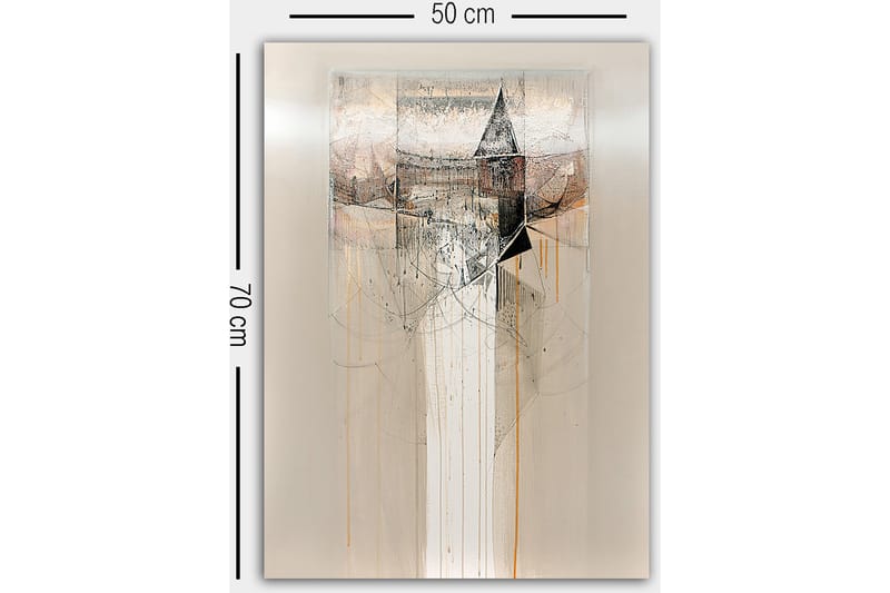 Koristeellinen Canvastaulu 50x70 cm - Monivärinen - Sisustustuotteet - Taulu & taide - Canvas-taulu