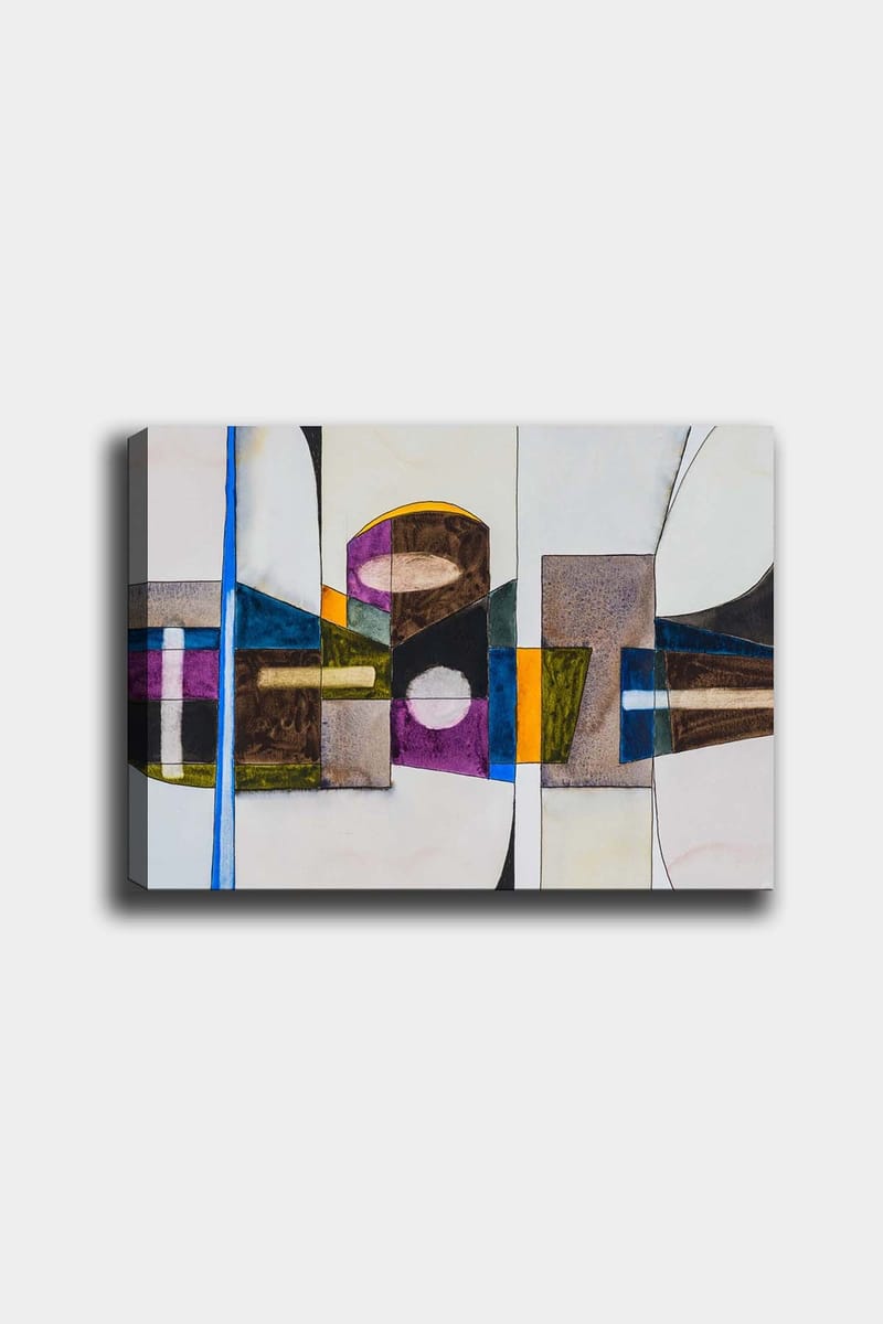 Koristeellinen Canvastaulu 50x70 cm - Monivärinen - Sisustustuotteet - Taulu & taide - Canvas-taulu