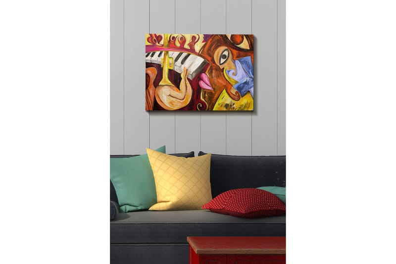 Koristeellinen Canvastaulu 50x70 cm - Monivärinen - Sisustustuotteet - Taulu & taide - Canvas-taulu