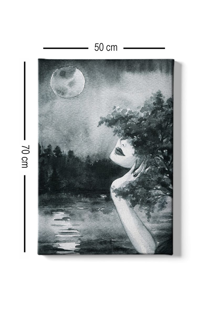 Koristeellinen Canvastaulu 50x70 cm - Monivärinen - Sisustustuotteet - Taulu & taide - Canvas-taulu