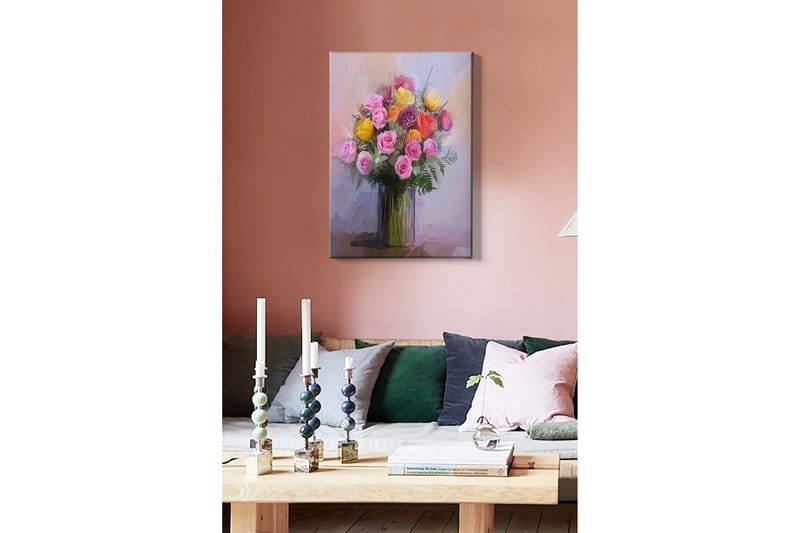 Koristeellinen Canvastaulu 50x70 cm - Monivärinen - Sisustustuotteet - Taulu & taide - Canvas-taulu