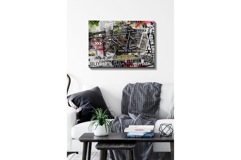 Koristeellinen Canvastaulu 50x70 cm - Monivärinen - Sisustustuotteet - Taulu & taide - Canvas-taulu