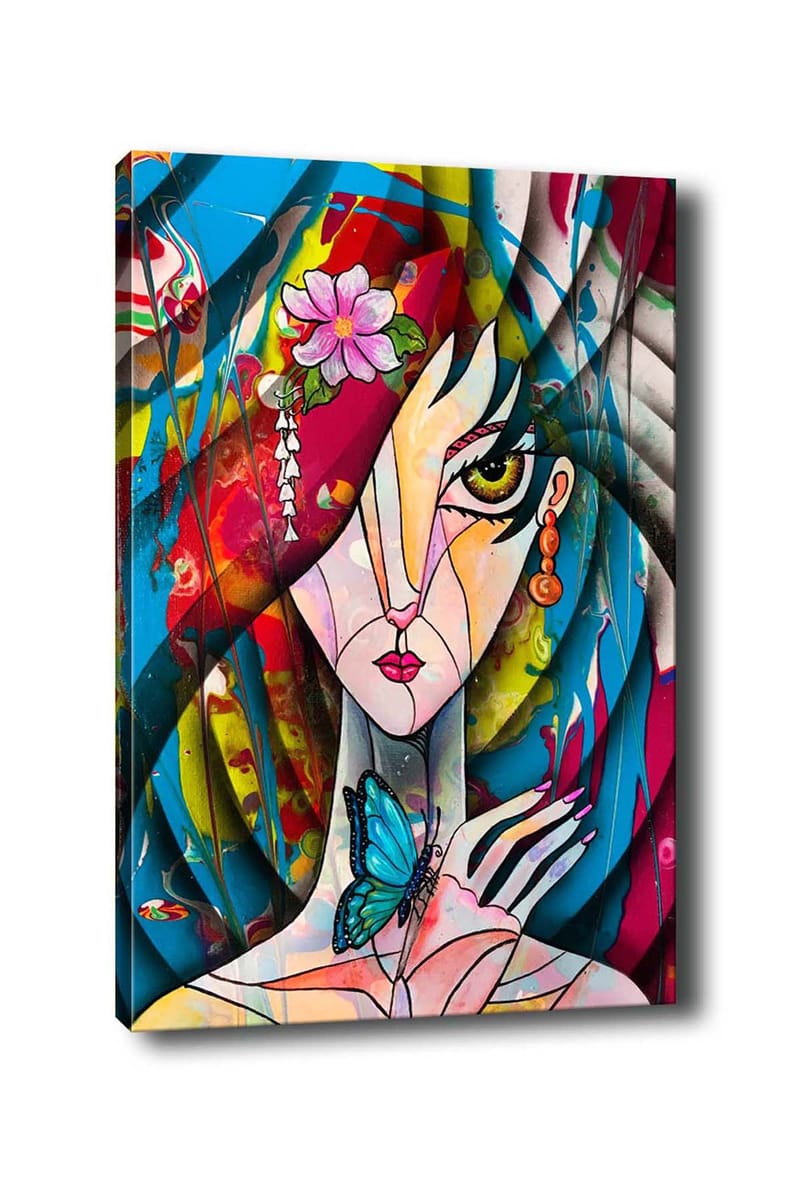 Koristeellinen Canvastaulu 50x70 cm - Monivärinen - Sisustustuotteet - Taulu & taide - Canvas-taulu