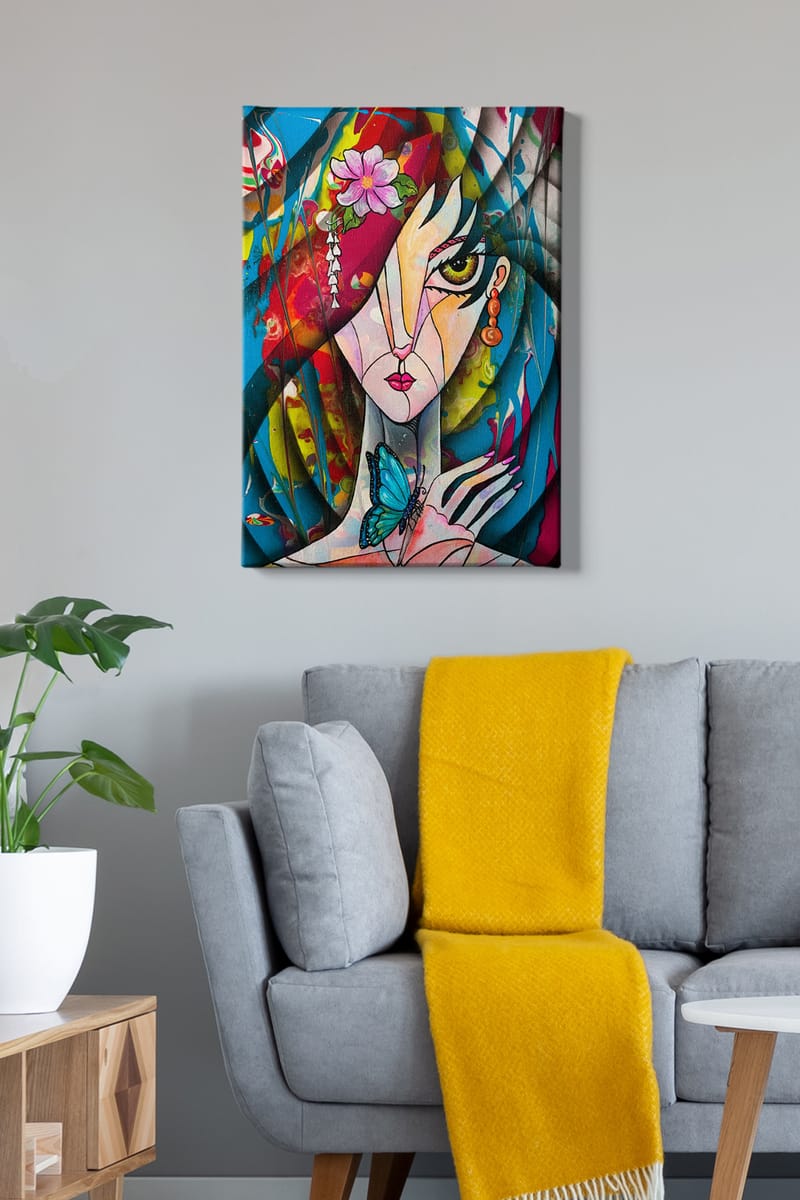 Koristeellinen Canvastaulu 50x70 cm - Monivärinen - Sisustustuotteet - Taulu & taide - Canvas-taulu