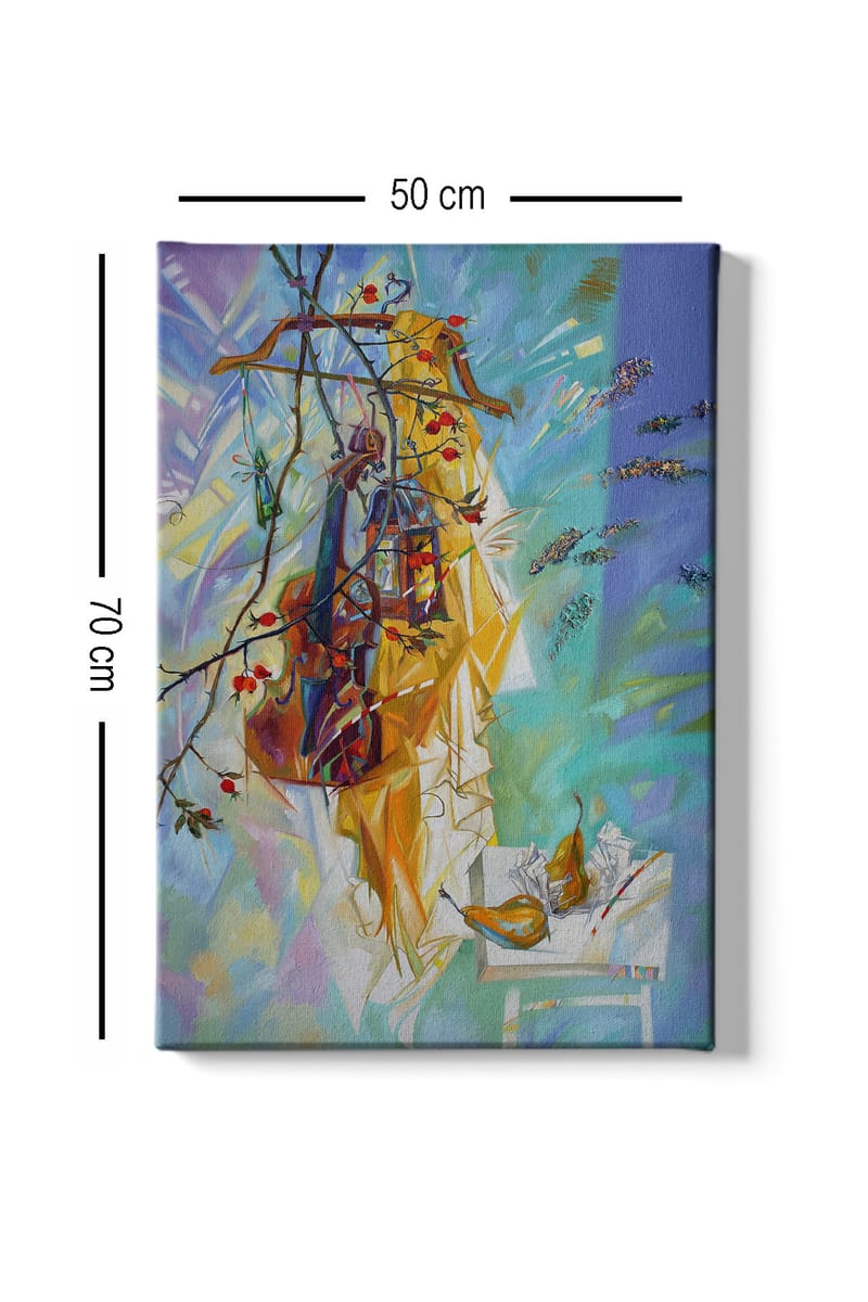 Koristeellinen Canvastaulu 50x70 cm - Monivärinen - Sisustustuotteet - Taulu & taide - Canvas-taulu