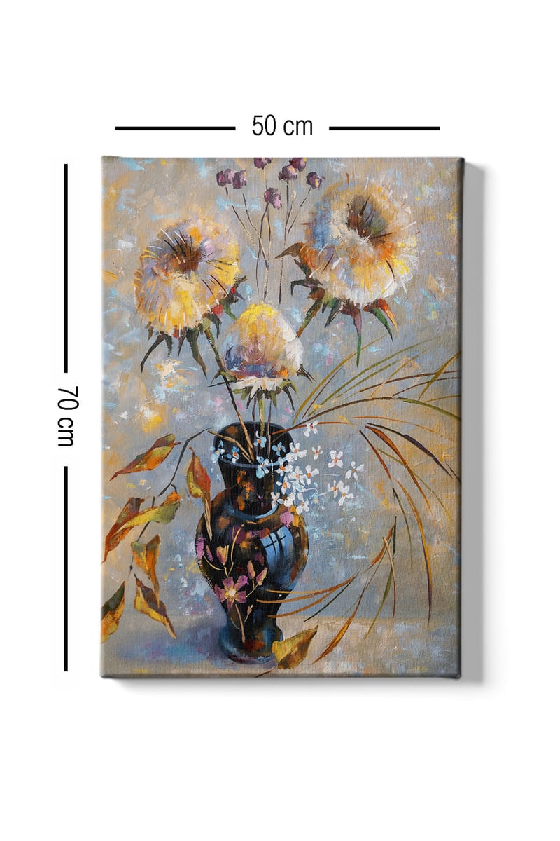 Koristeellinen Canvastaulu 50x70 cm - Monivärinen - Sisustustuotteet - Taulu & taide - Canvas-taulu
