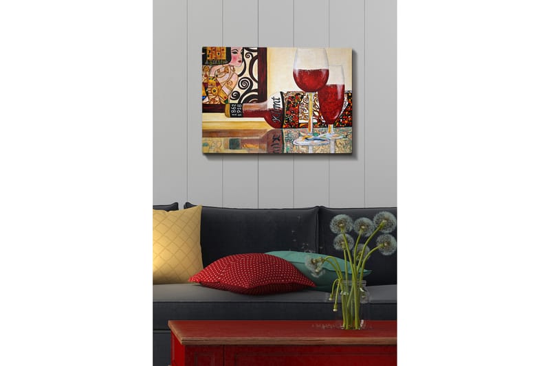 Koristeellinen Canvastaulu 50x70 cm - Monivärinen - Sisustustuotteet - Taulu & taide - Canvas-taulu
