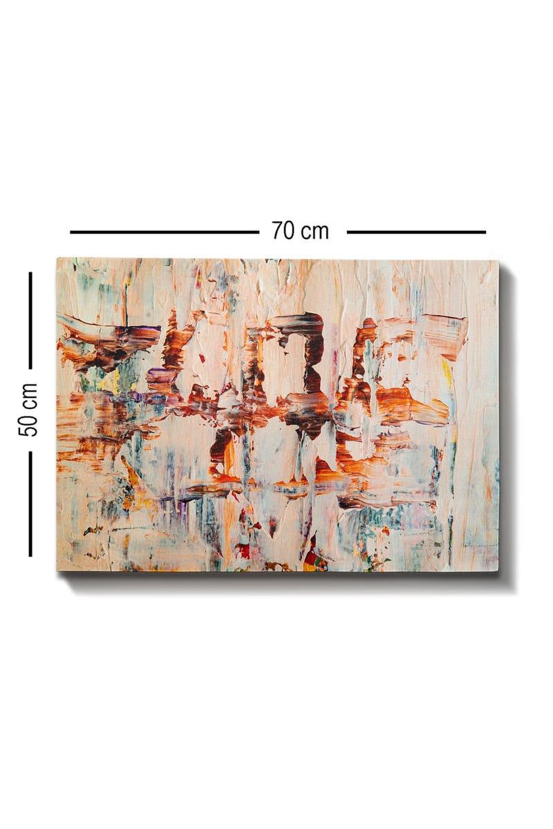 Koristeellinen Canvastaulu 50x70 cm - Monivärinen - Sisustustuotteet - Taulu & taide - Canvas-taulu