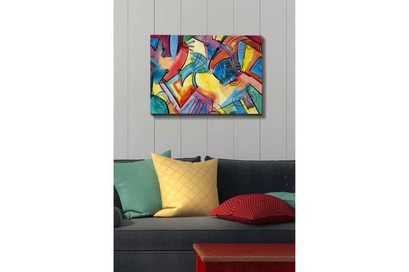 Koristeellinen Canvastaulu 50x70 cm - Monivärinen - Sisustustuotteet - Taulu & taide - Canvas-taulu