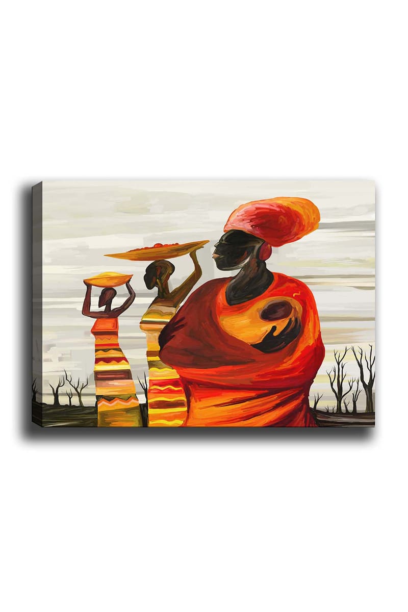 Koristeellinen Canvastaulu 50x70 cm - Monivärinen - Sisustustuotteet - Taulu & taide - Canvas-taulu