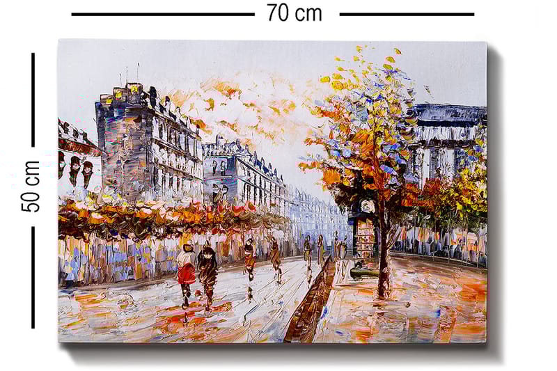 Koristeellinen Canvastaulu 50x70 cm - Monivärinen - Sisustustuotteet - Taulu & taide - Canvas-taulu